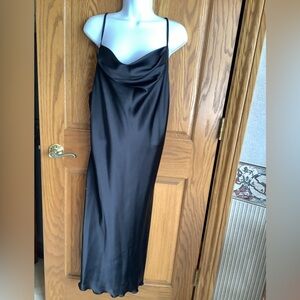 BEBE black midi slip dress.  XL